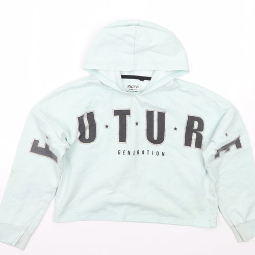 Primark Girls Blue   Pullover Hoodie Size 9-10 Years