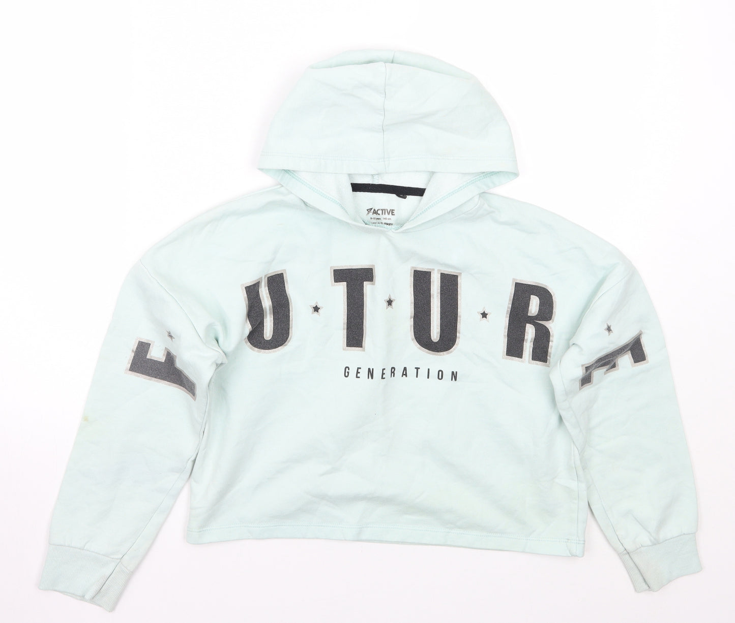 Primark Girls Blue   Pullover Hoodie Size 9-10 Years