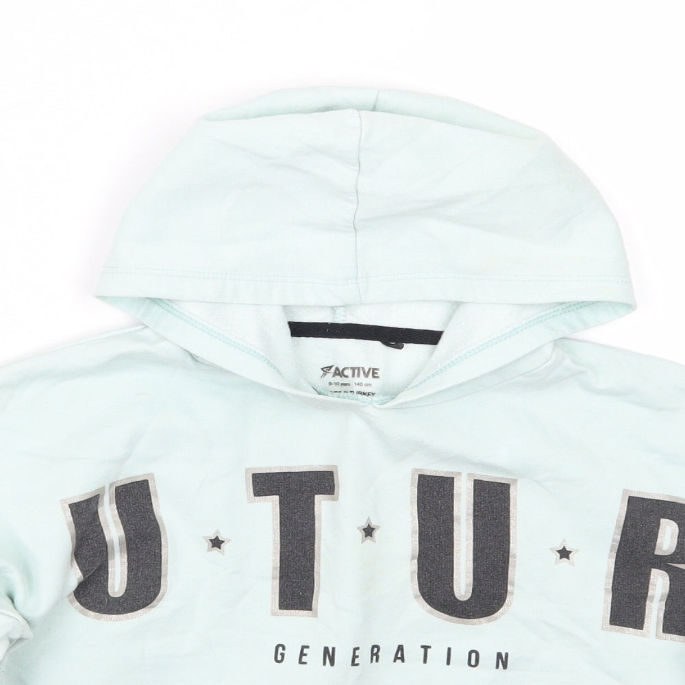 Primark Girls Blue   Pullover Hoodie Size 9-10 Years