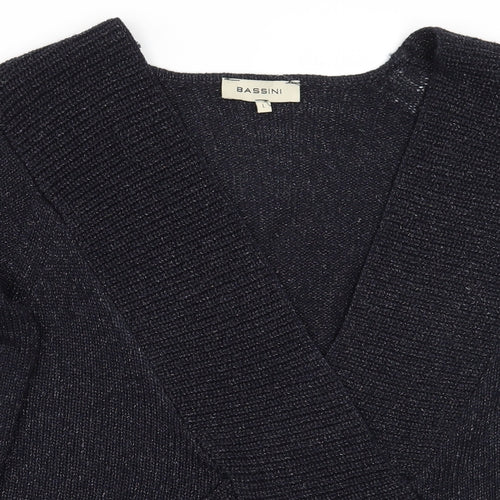 BASSINI Womens Blue   Pullover Jumper Size L