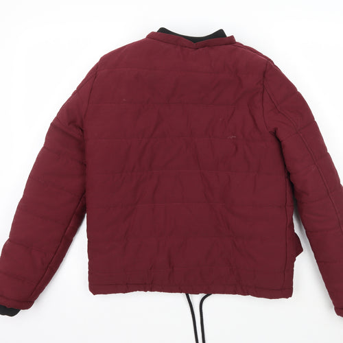 Boohoo Womens Purple   Jacket Coat Size S  - Maroon