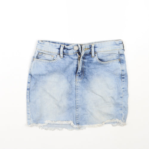 F&F Womens Blue   A-Line Skirt Size 6