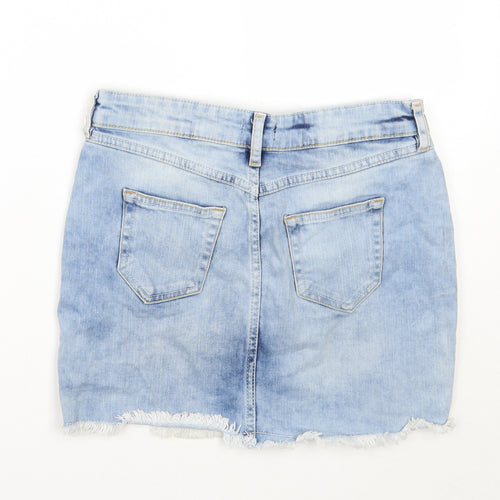 F&F Womens Blue   A-Line Skirt Size 6