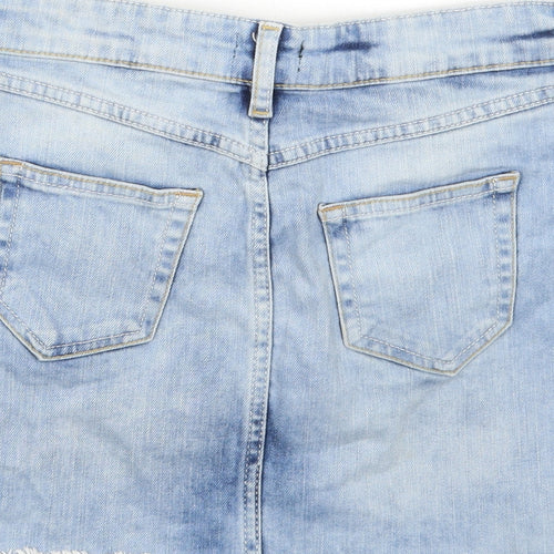 F&F Womens Blue   A-Line Skirt Size 6