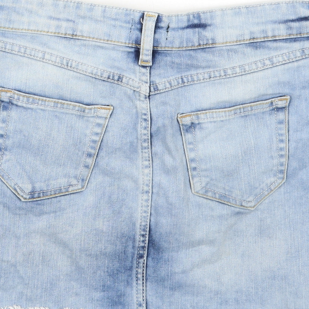 F&F Womens Blue   A-Line Skirt Size 6