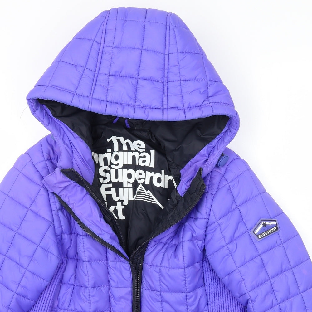 Superdry Womens Purple   Jacket Coat Size M