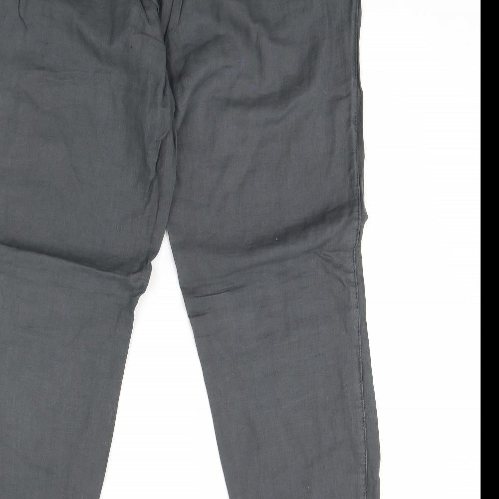 H&M Womens Grey   Trousers  Size 12 L28 in