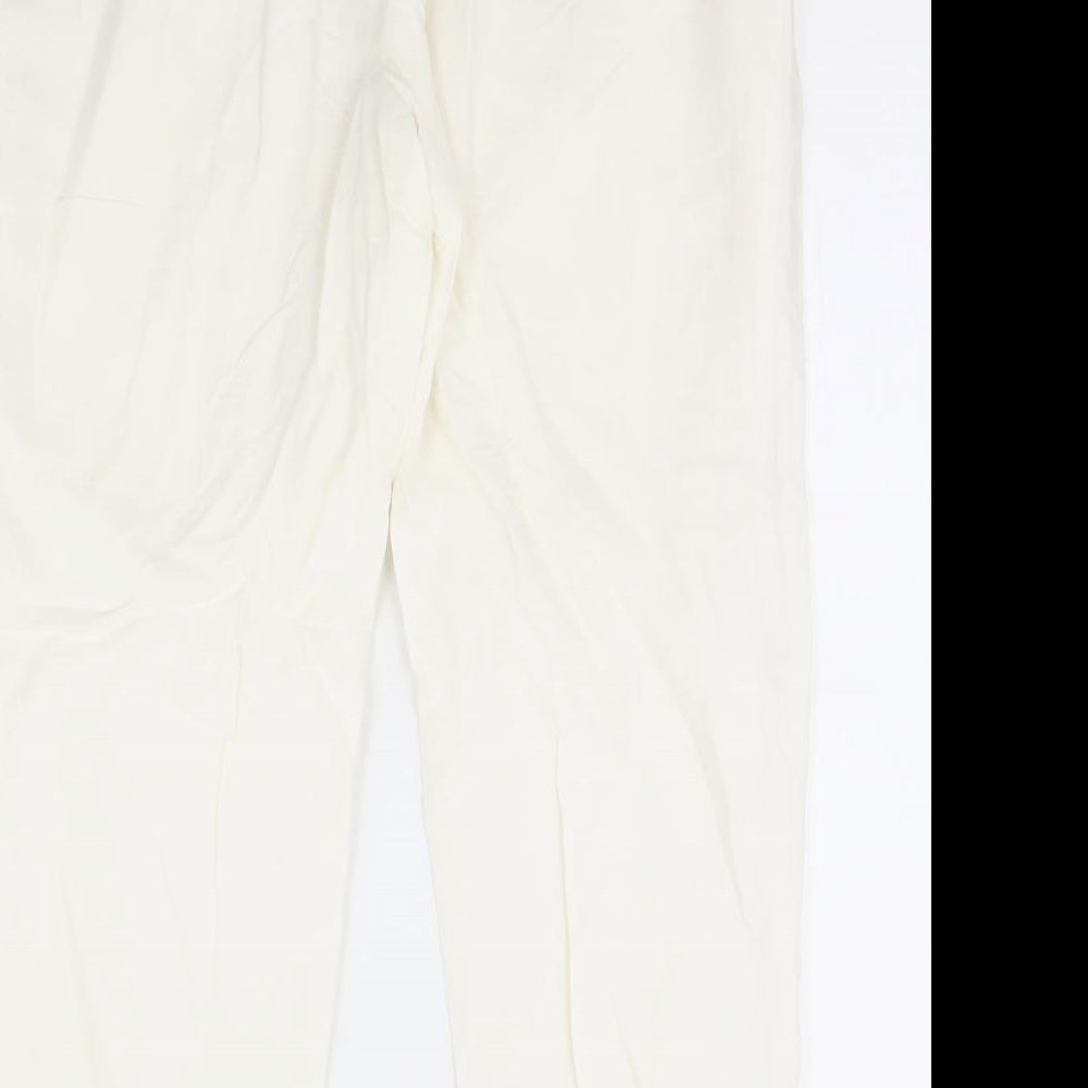 CC Womens Ivory   Trousers  Size 12 L32 in