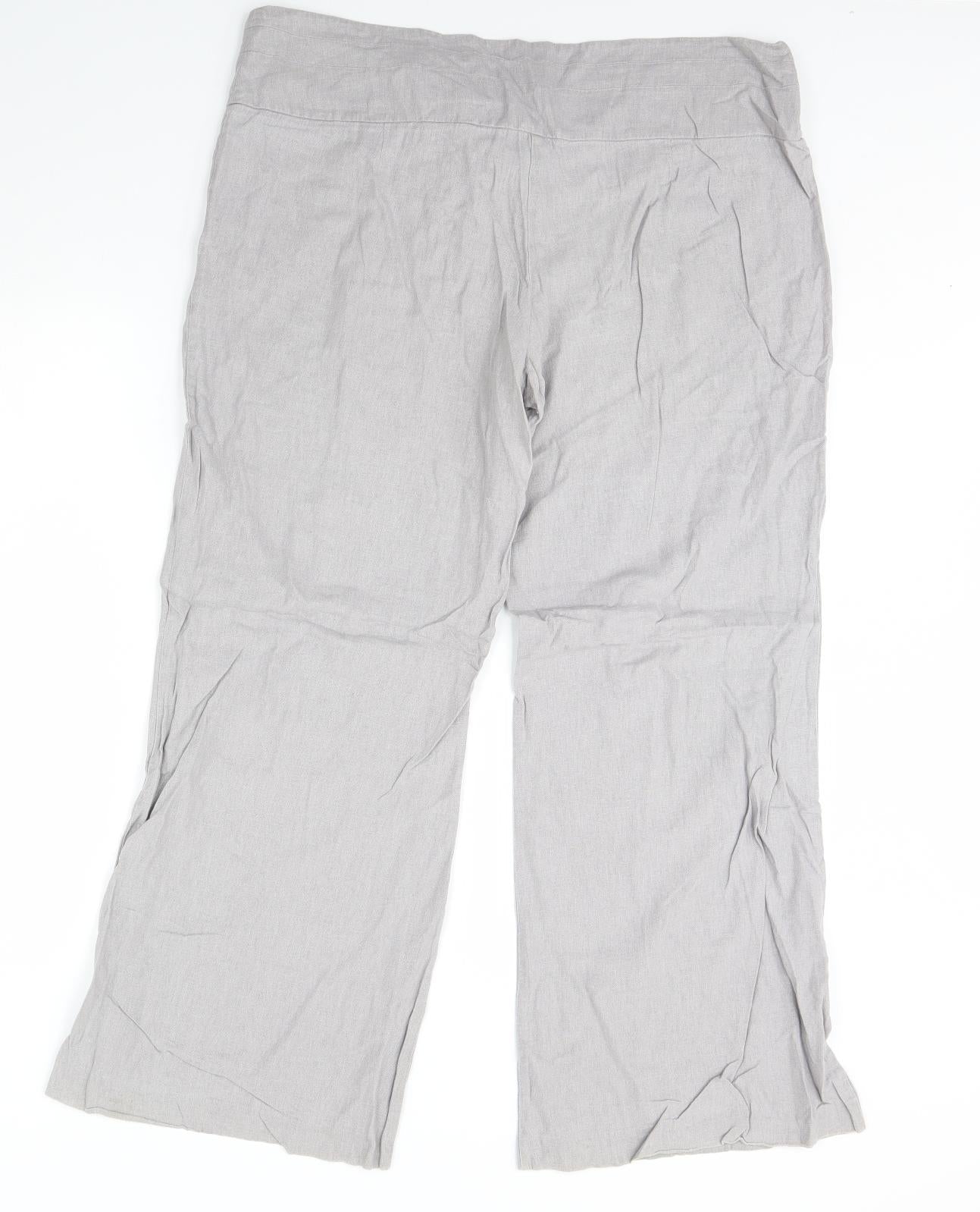New Look Womens Grey   Trousers  Size 18 L31 in