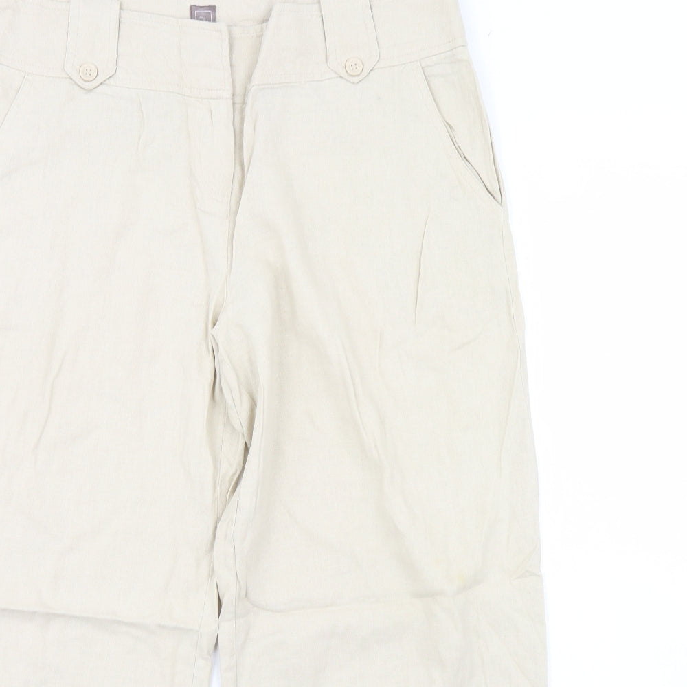 TU Womens Beige   Trousers  Size 14 L27 in