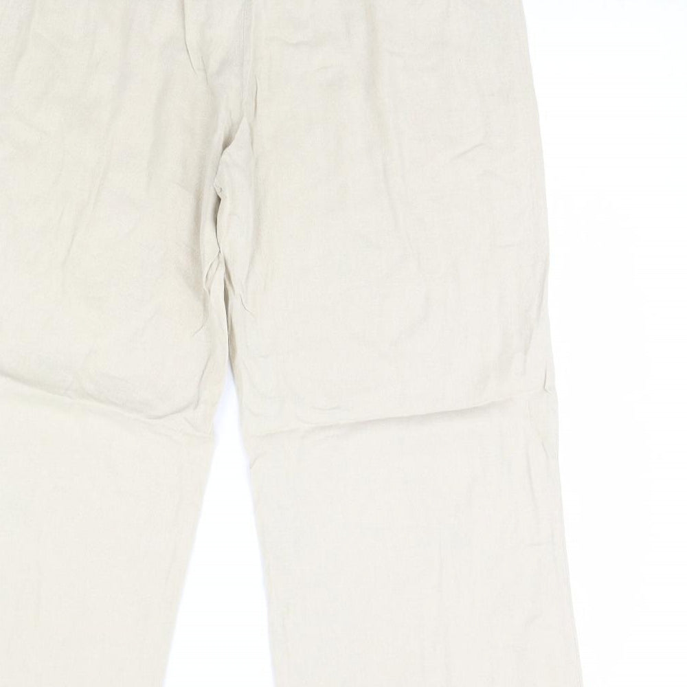 TU Womens Beige   Trousers  Size 14 L27 in