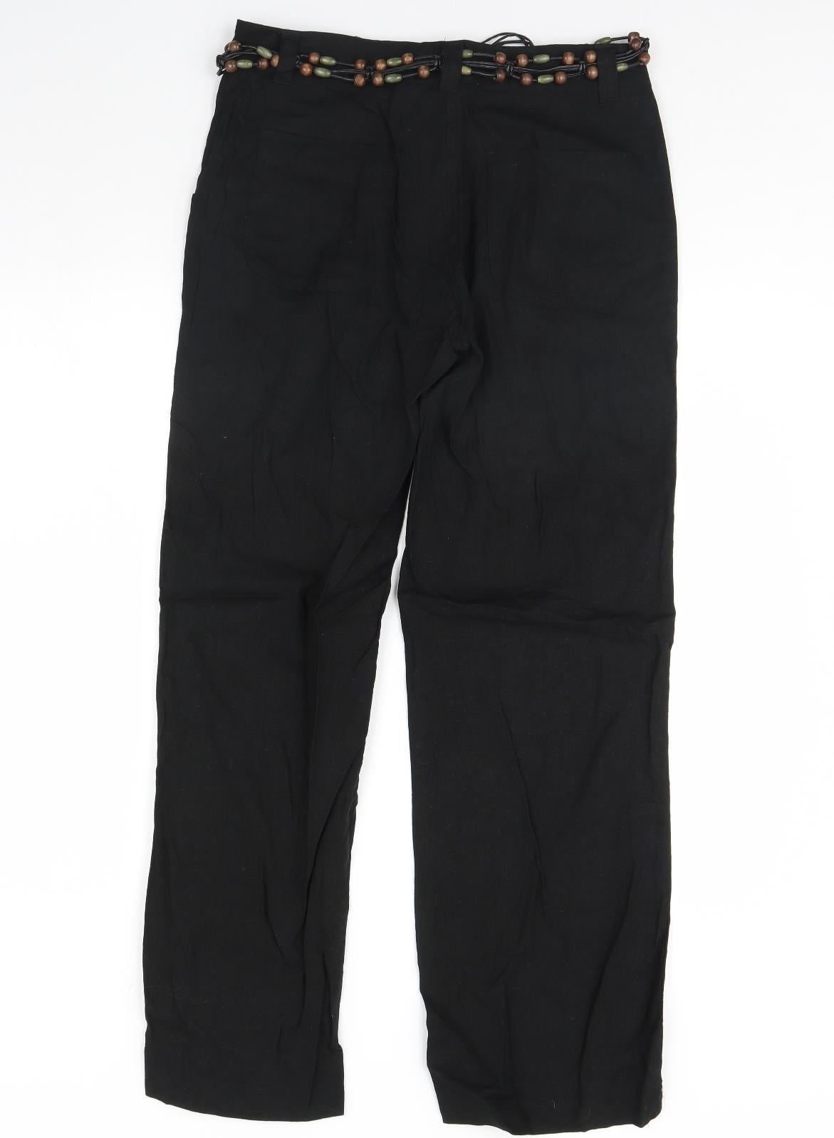 Ethal austin Womens Black   Trousers  Size 10 L30 in