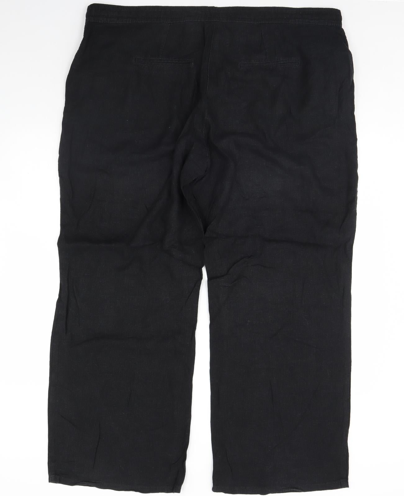 NEXT Womens Black   Trousers  Size 20 L31 in