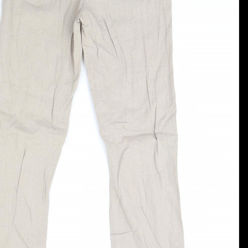 George Womens Beige   Trousers  Size 8 L30 in