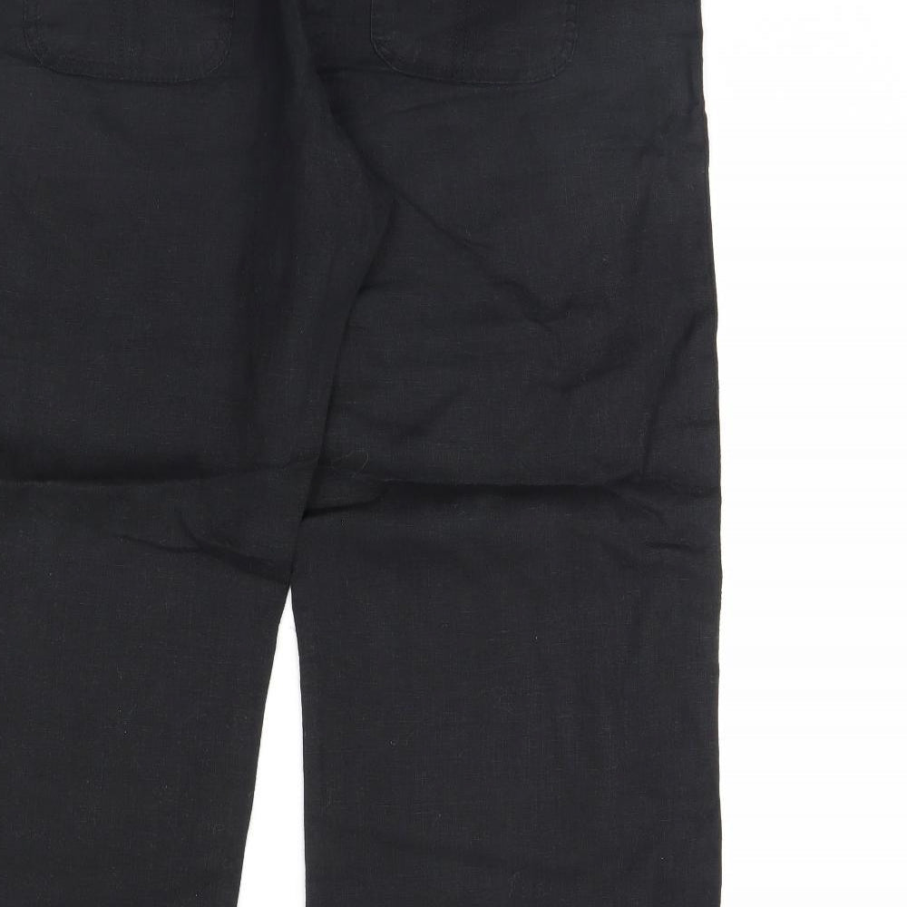 George Womens Black   Trousers  Size 14 L27 in