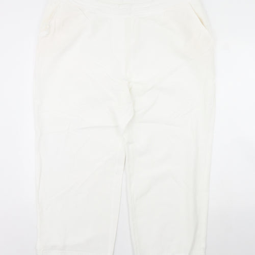 Label be Womens White   Trousers  Size 20 L30 in