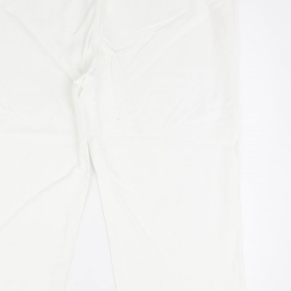 Label be Womens White   Trousers  Size 20 L30 in