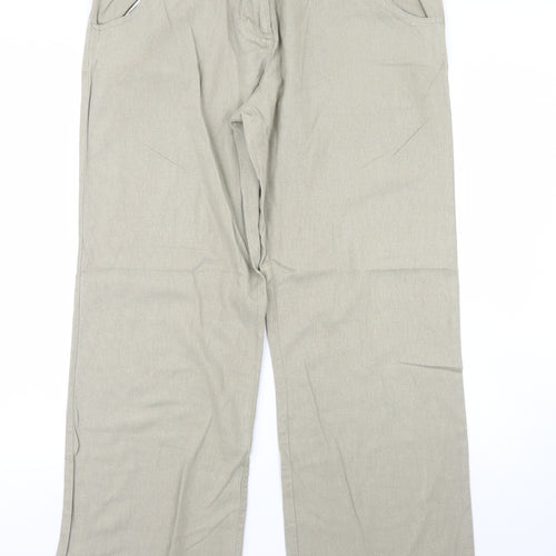EA Womens Beige   Trousers  Size 14 L32 in