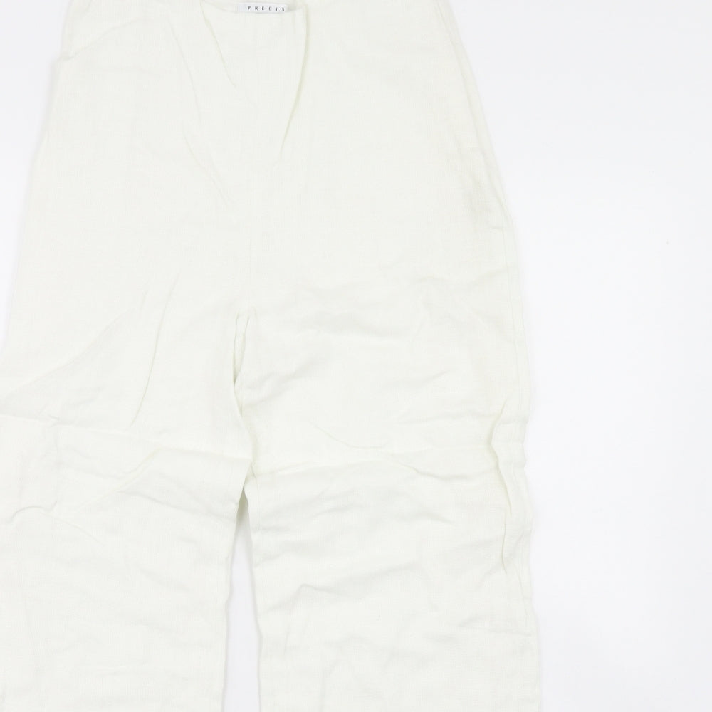 Precis Womens White   Trousers  Size 10 L28 in