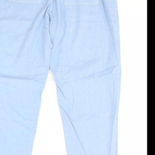 M&S Womens Blue   Trousers  Size 18 L30 in