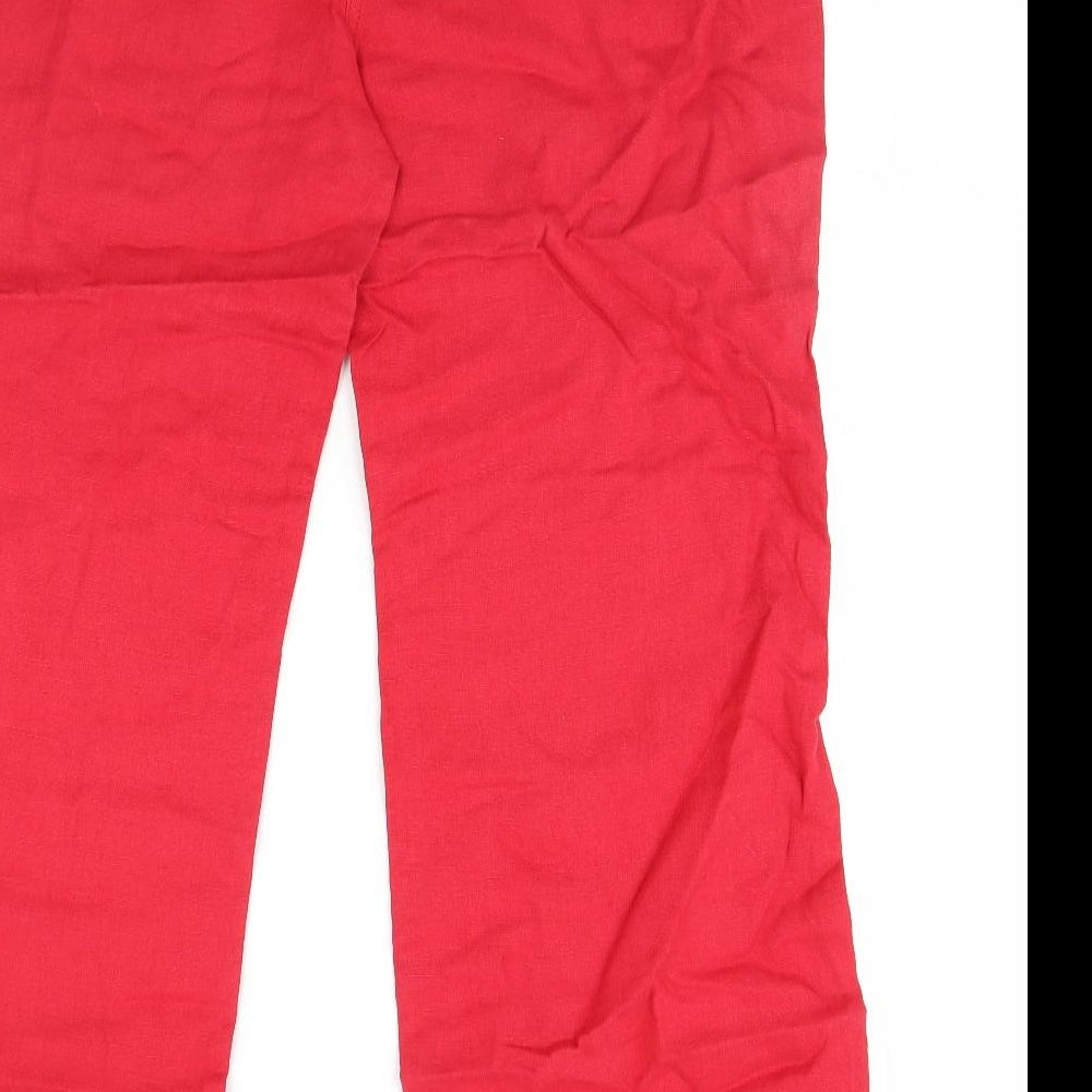 Per Una Womens Red   Trousers  Size 16 L31 in
