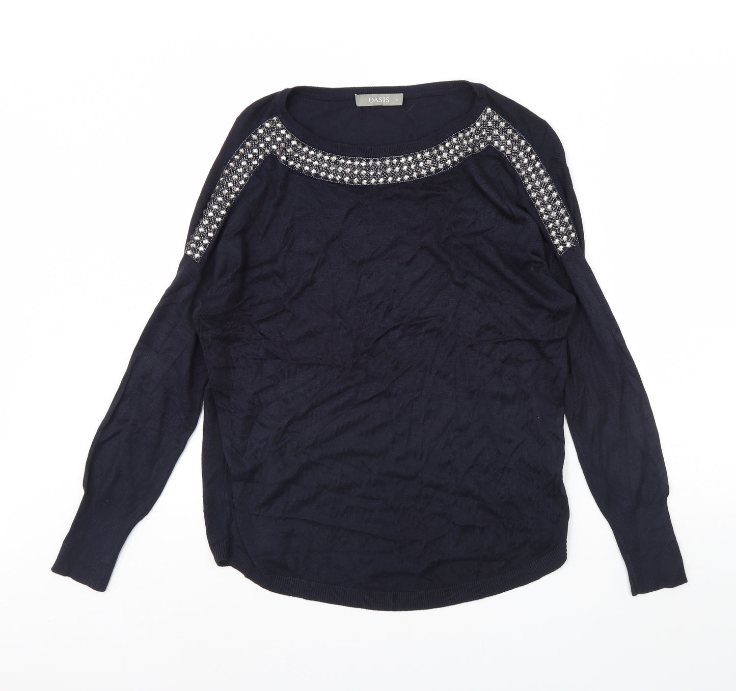 Oasis Womens Blue   Pullover Jumper Size S