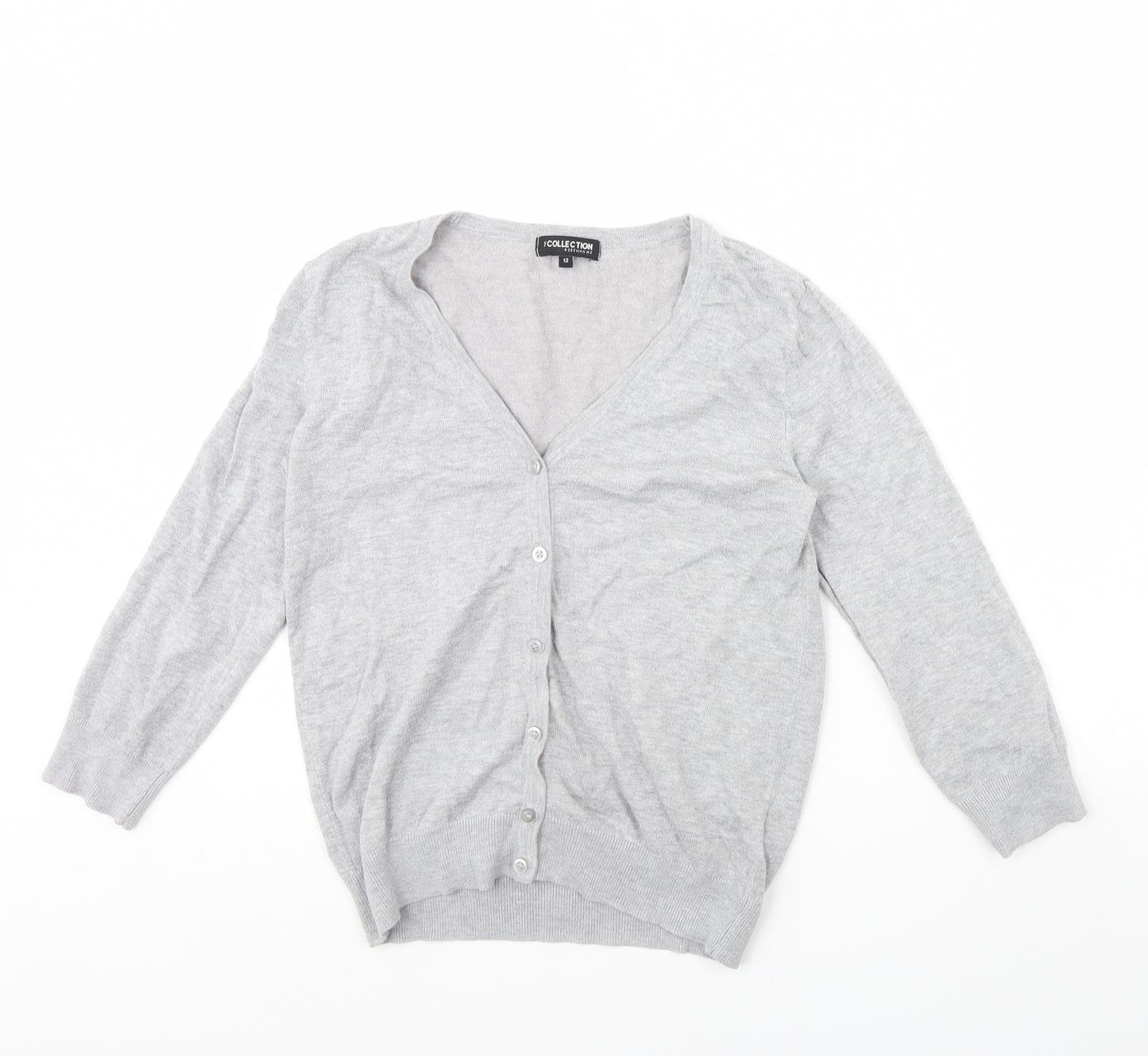Debenhams Womens Grey   Cardigan Jumper Size 12