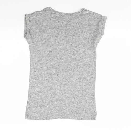 USA Pro Womens Grey   Basic T-Shirt Size 6