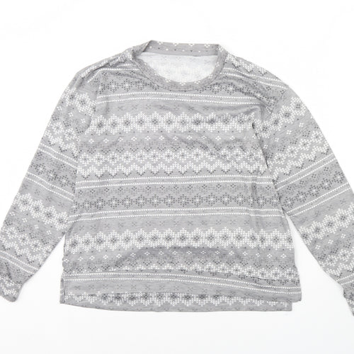Dunnes Stores Womens Grey Striped  Pullover Jumper Size S