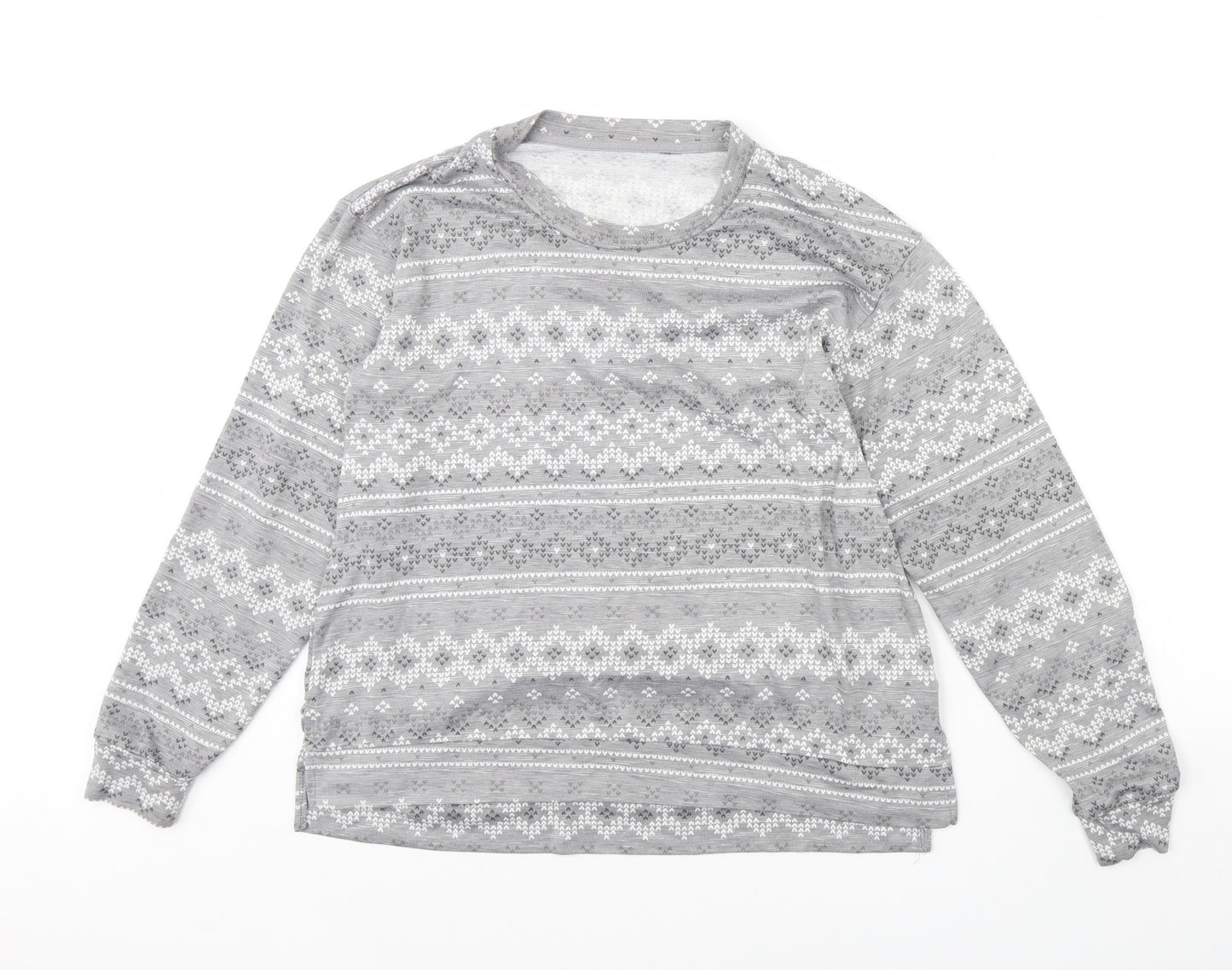 Dunnes Stores Womens Grey Striped  Pullover Jumper Size S
