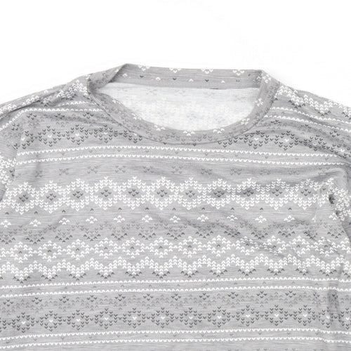 Dunnes Stores Womens Grey Striped  Pullover Jumper Size S