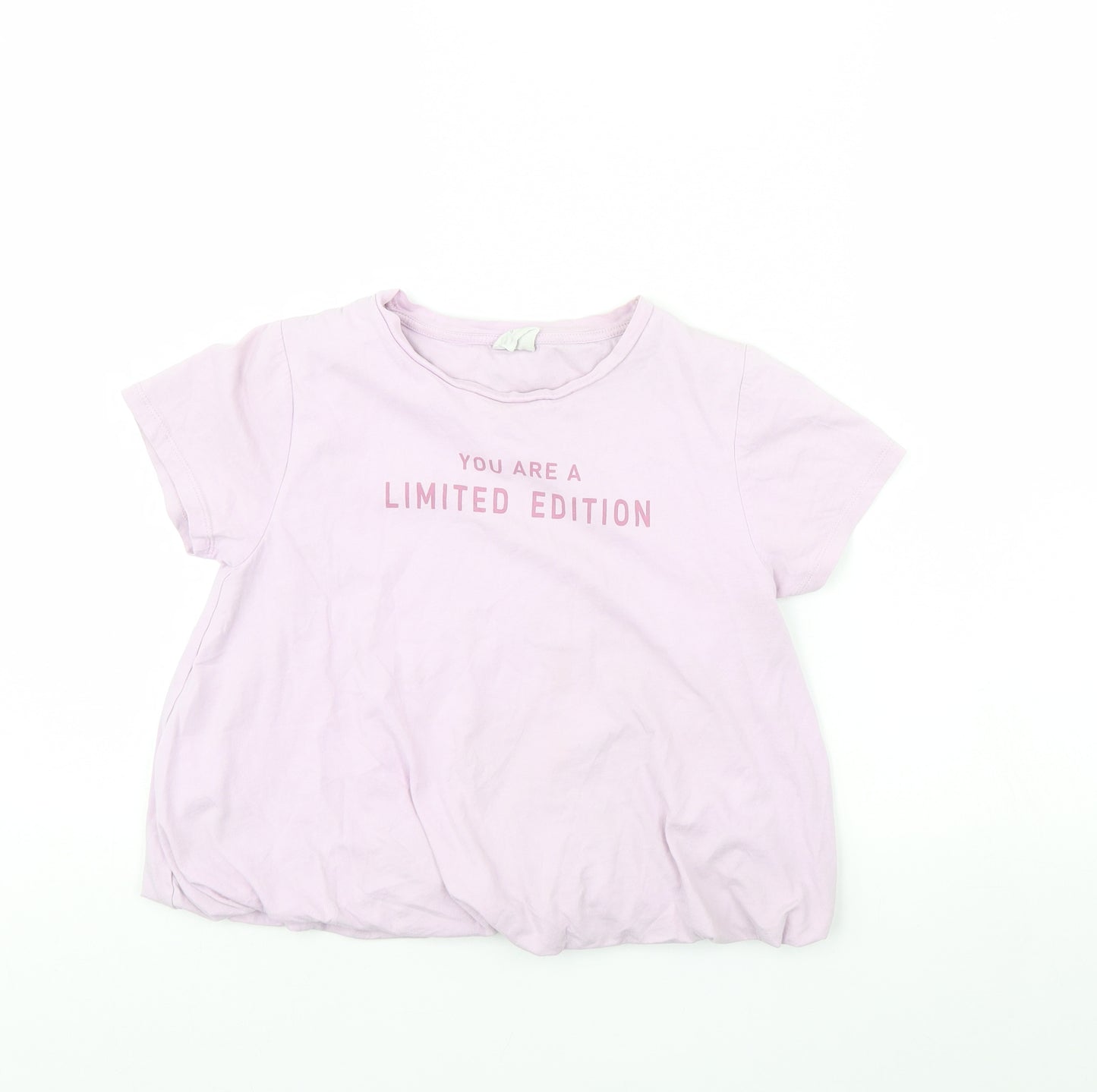 Zara Girls Purple   Cropped T-Shirt Size 9 Years