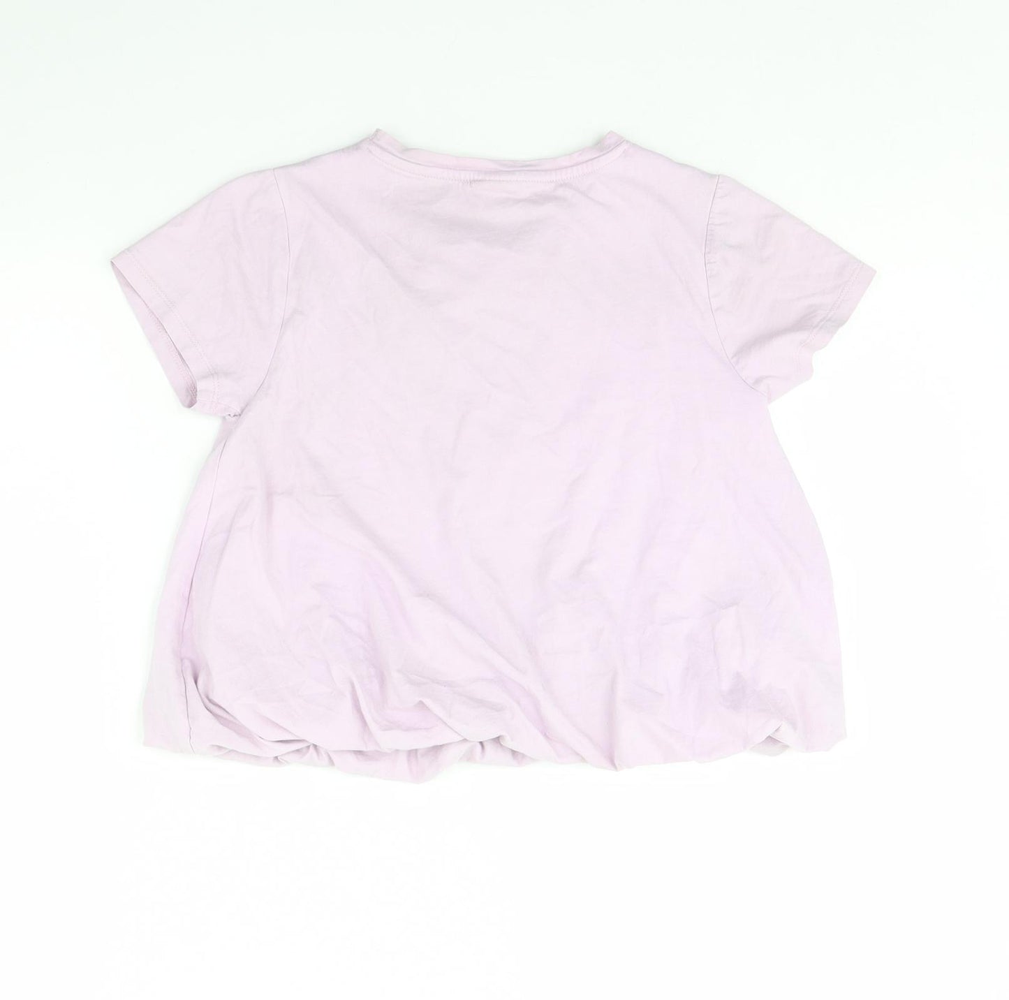 Zara Girls Purple   Cropped T-Shirt Size 9 Years