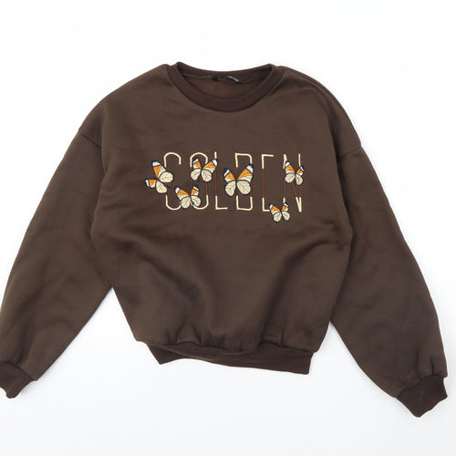 SheIn Womens Brown   Pullover Jumper Size XS