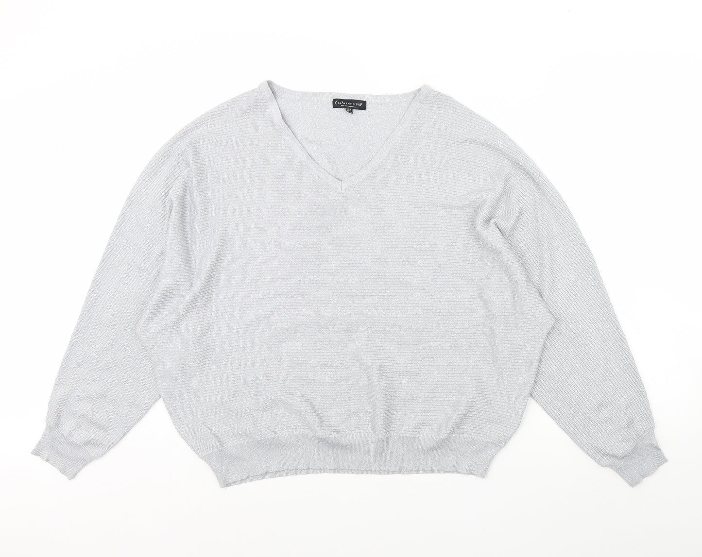 F&F Womens Grey   Pullover Jumper Size 18