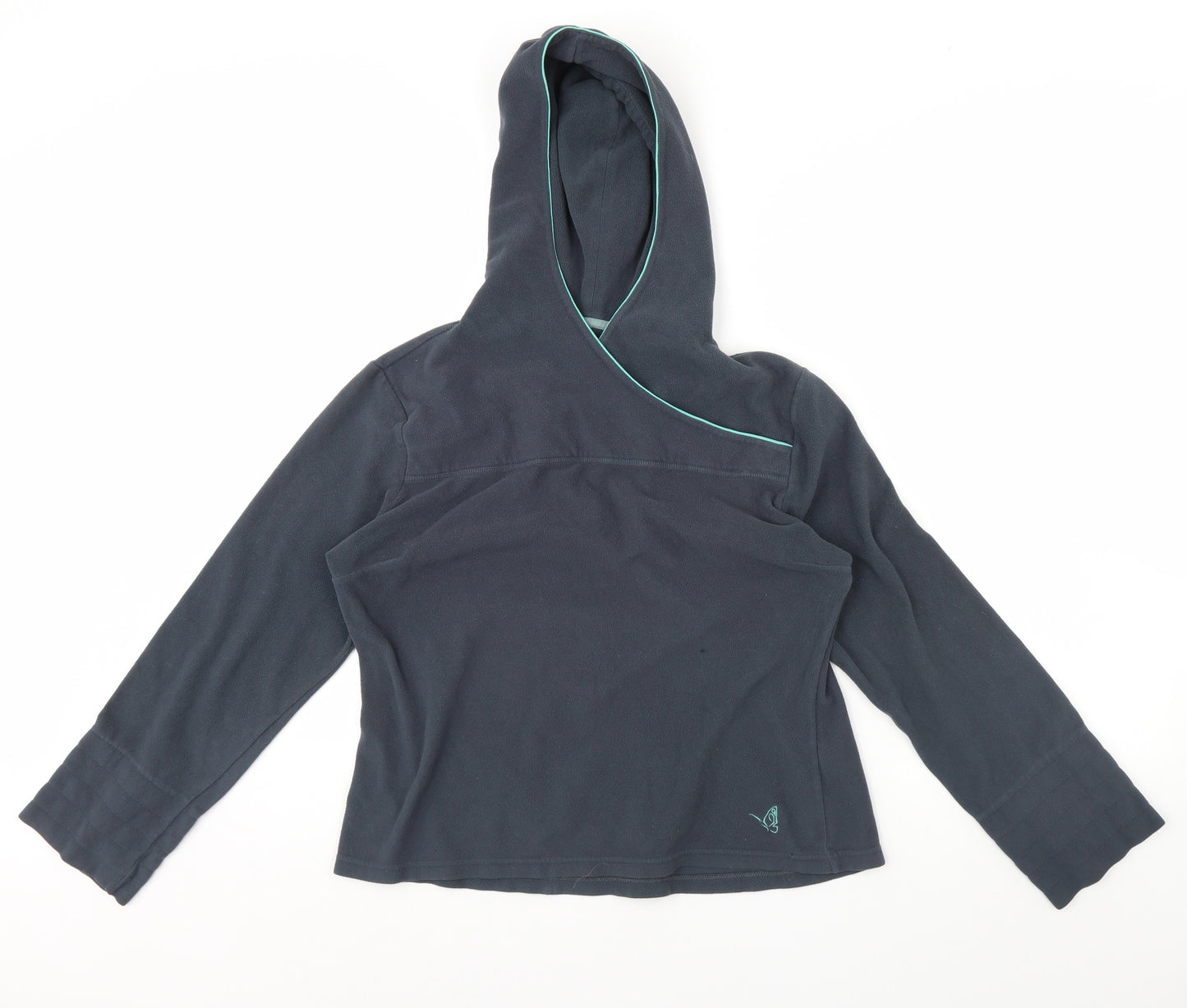 RARESPECIES Womens Blue  Fleece Pullover Hoodie Size 14