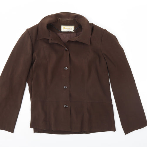 Roman Womens Brown   Jacket  Size 16  - Shoulder Pads