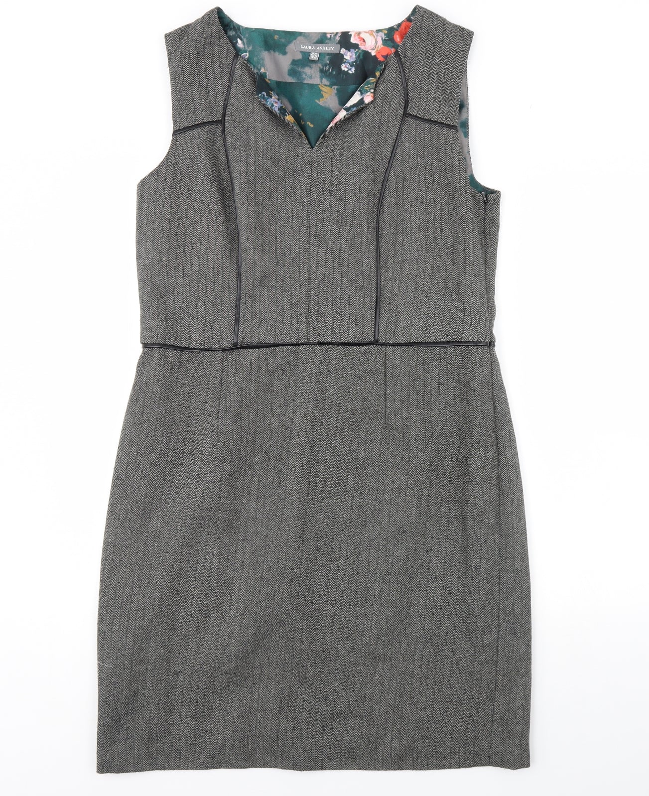Laura Ashley Womens Grey   Pencil Dress  Size 16