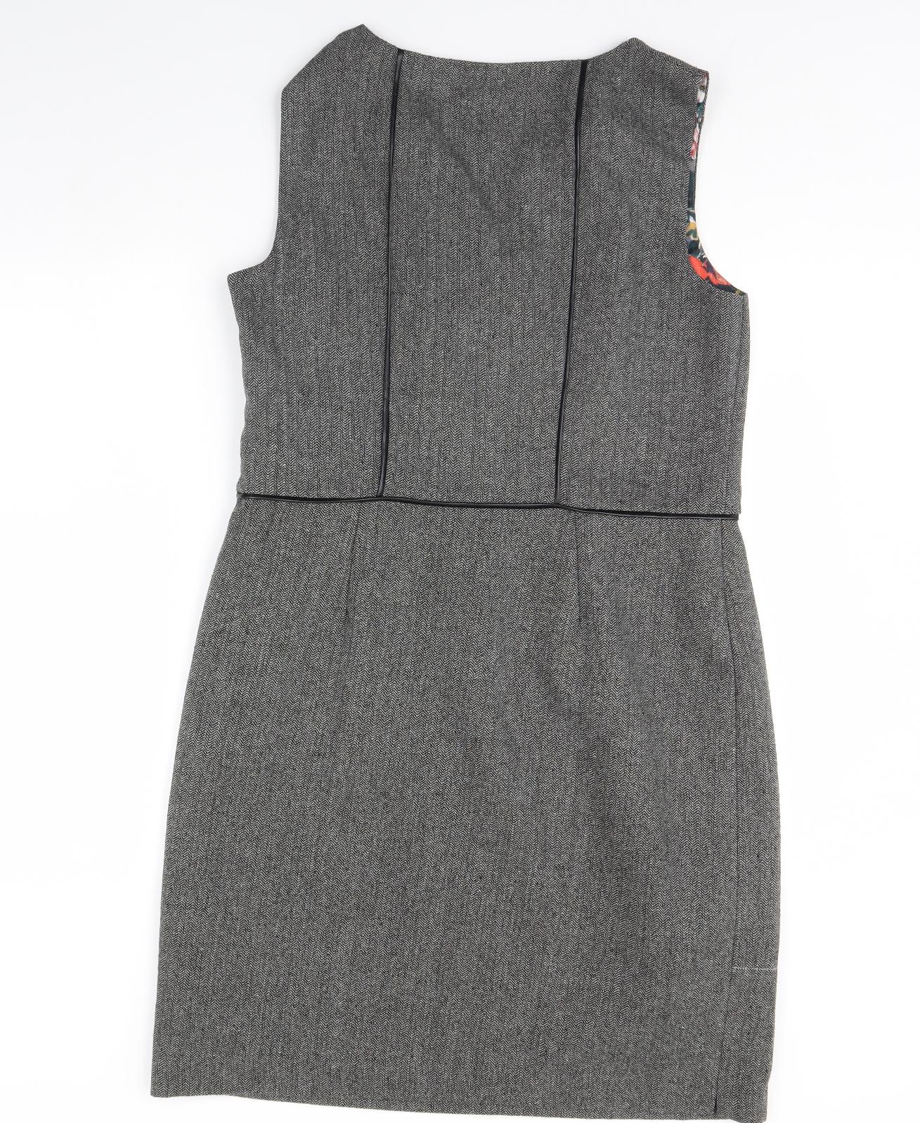 Laura Ashley Womens Grey   Pencil Dress  Size 16