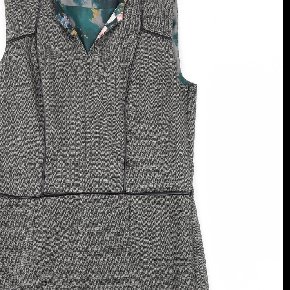 Laura Ashley Womens Grey   Pencil Dress  Size 16