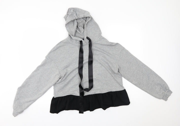 SheIn Womens Grey   Pullover Hoodie Size 6