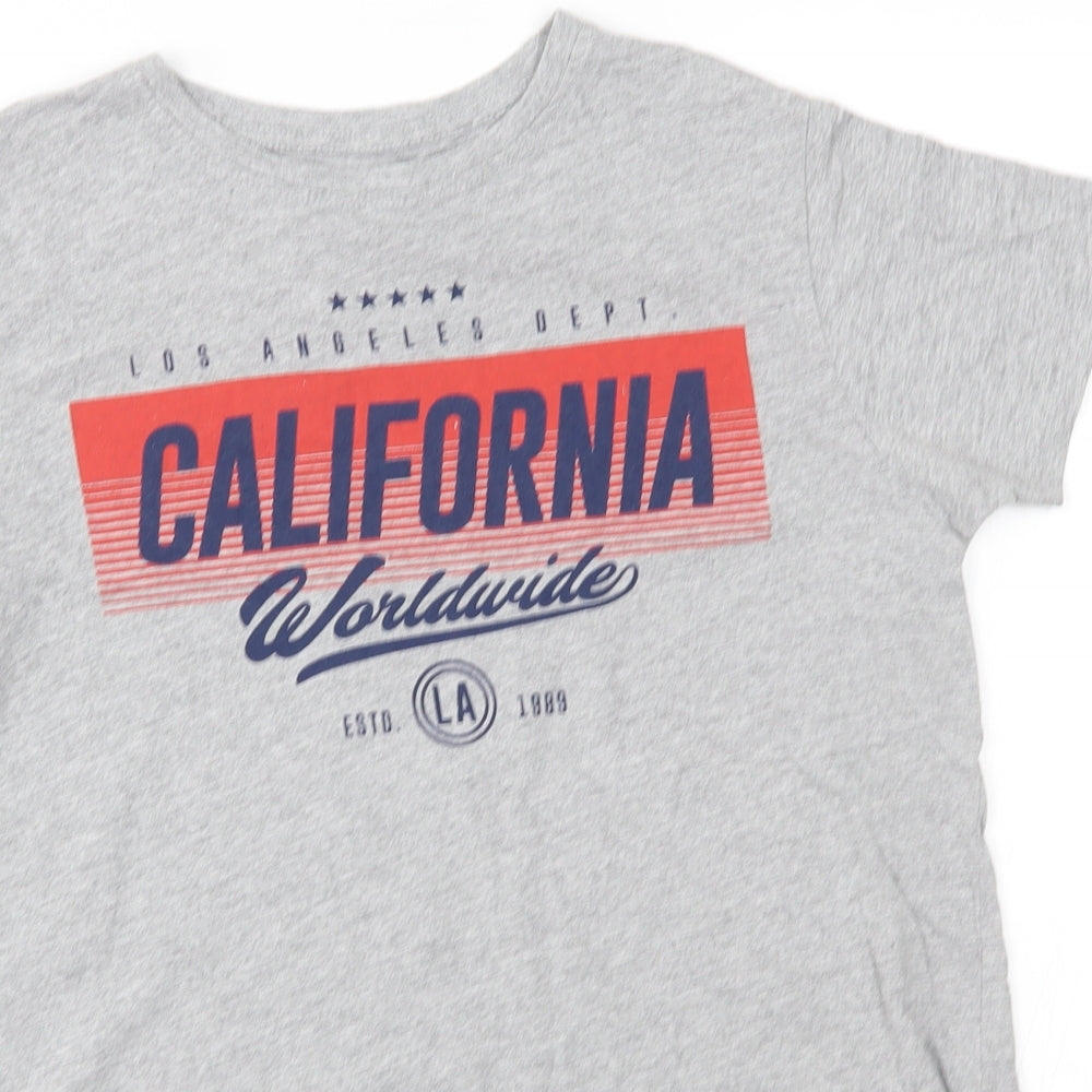 Primaark Boys Grey   Basic T-Shirt Size 12-13 Years  - california