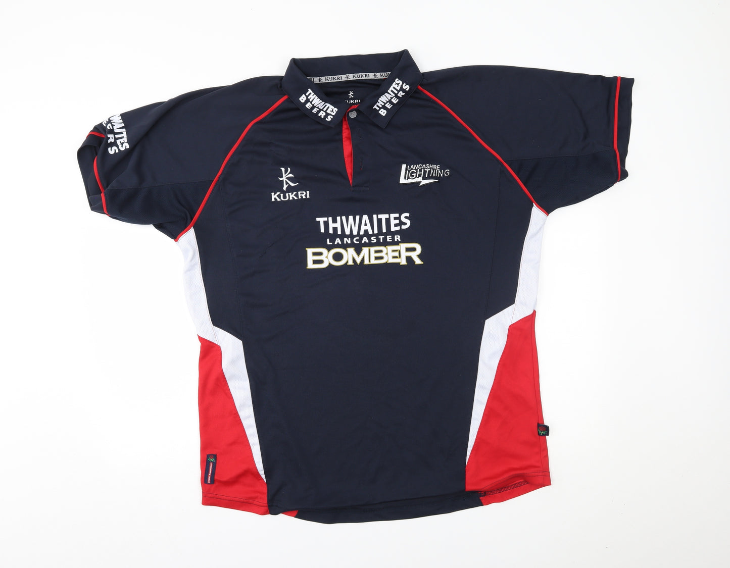 Kukri Mens Blue    Polo Size 2XL  - lancashire lightning