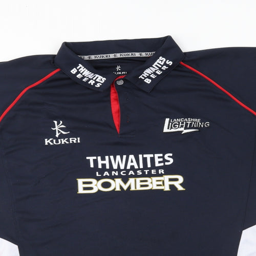 Kukri Mens Blue    Polo Size 2XL  - lancashire lightning