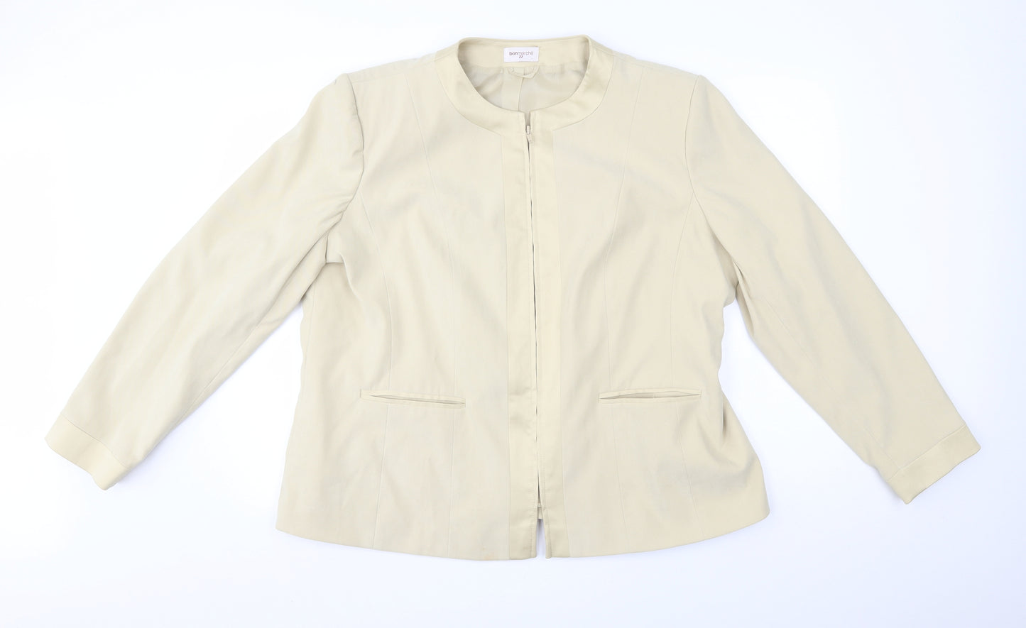 bonmarche Womens Beige   Jacket Blazer Size 22
