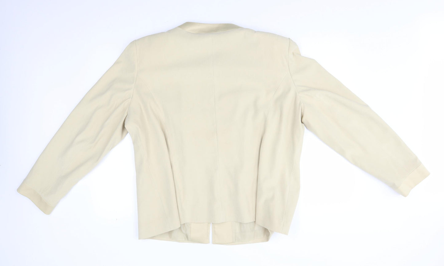 bonmarche Womens Beige   Jacket Blazer Size 22