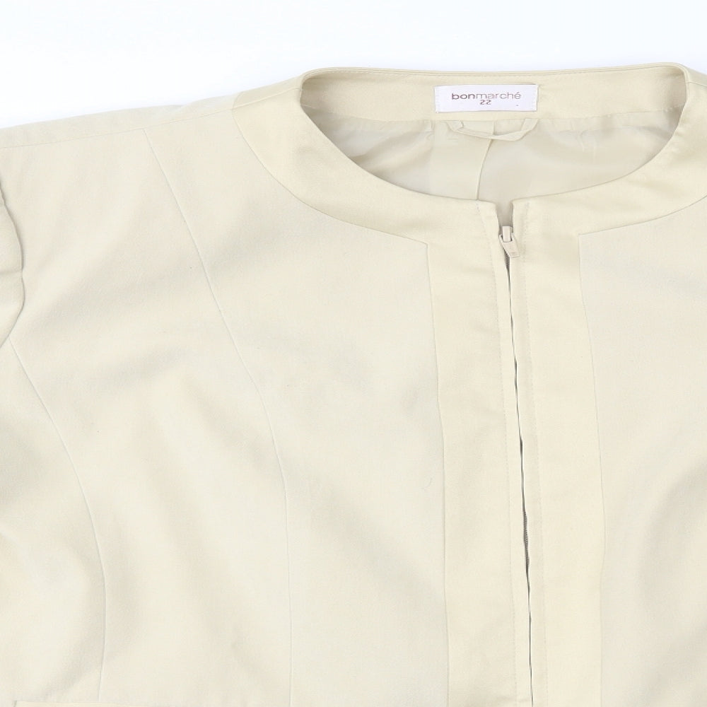 bonmarche Womens Beige   Jacket Blazer Size 22