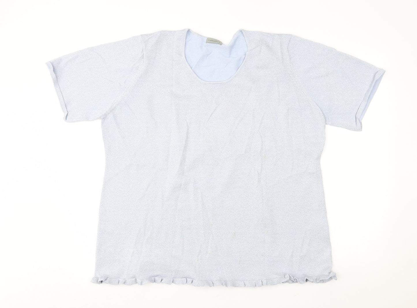 Finnkarelia Womens Blue   Basic Blouse Size 2XL