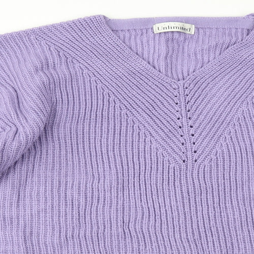 style unlimited Womens Purple   Pullover Jumper Size 20