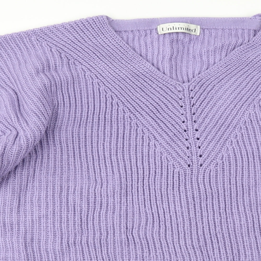 style unlimited Womens Purple   Pullover Jumper Size 20